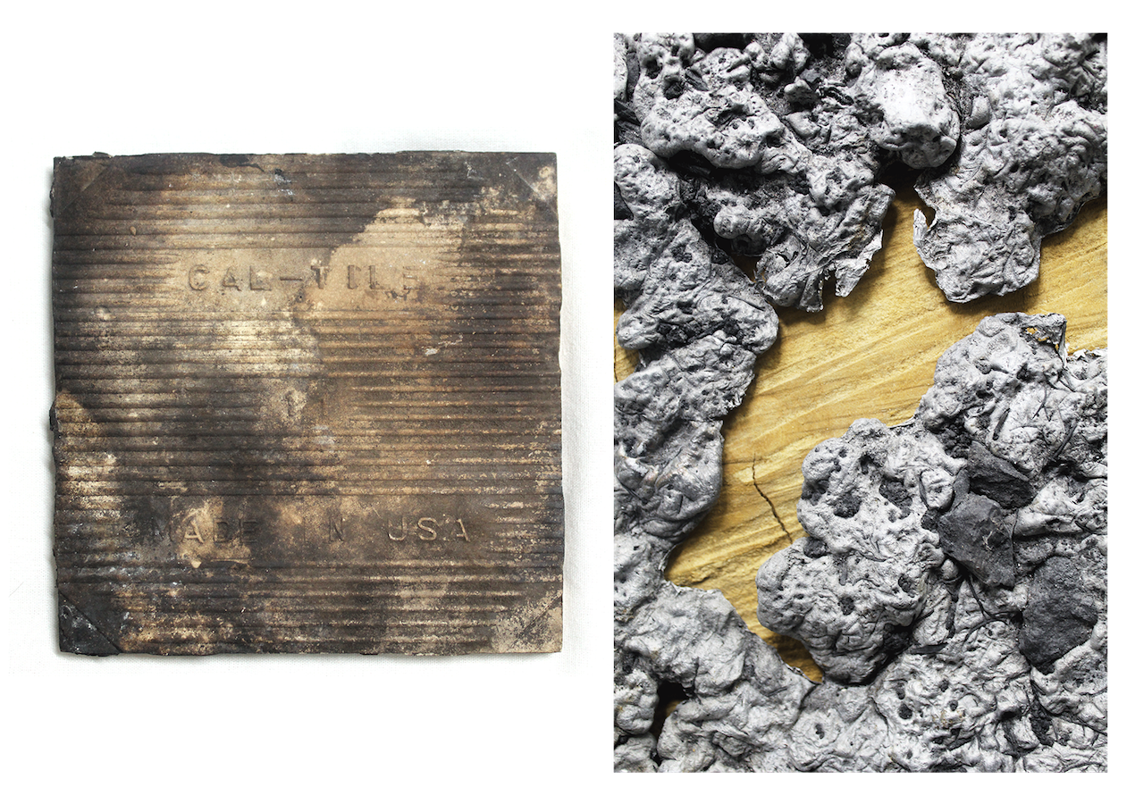 Twice-baked Tile + Wood Stand