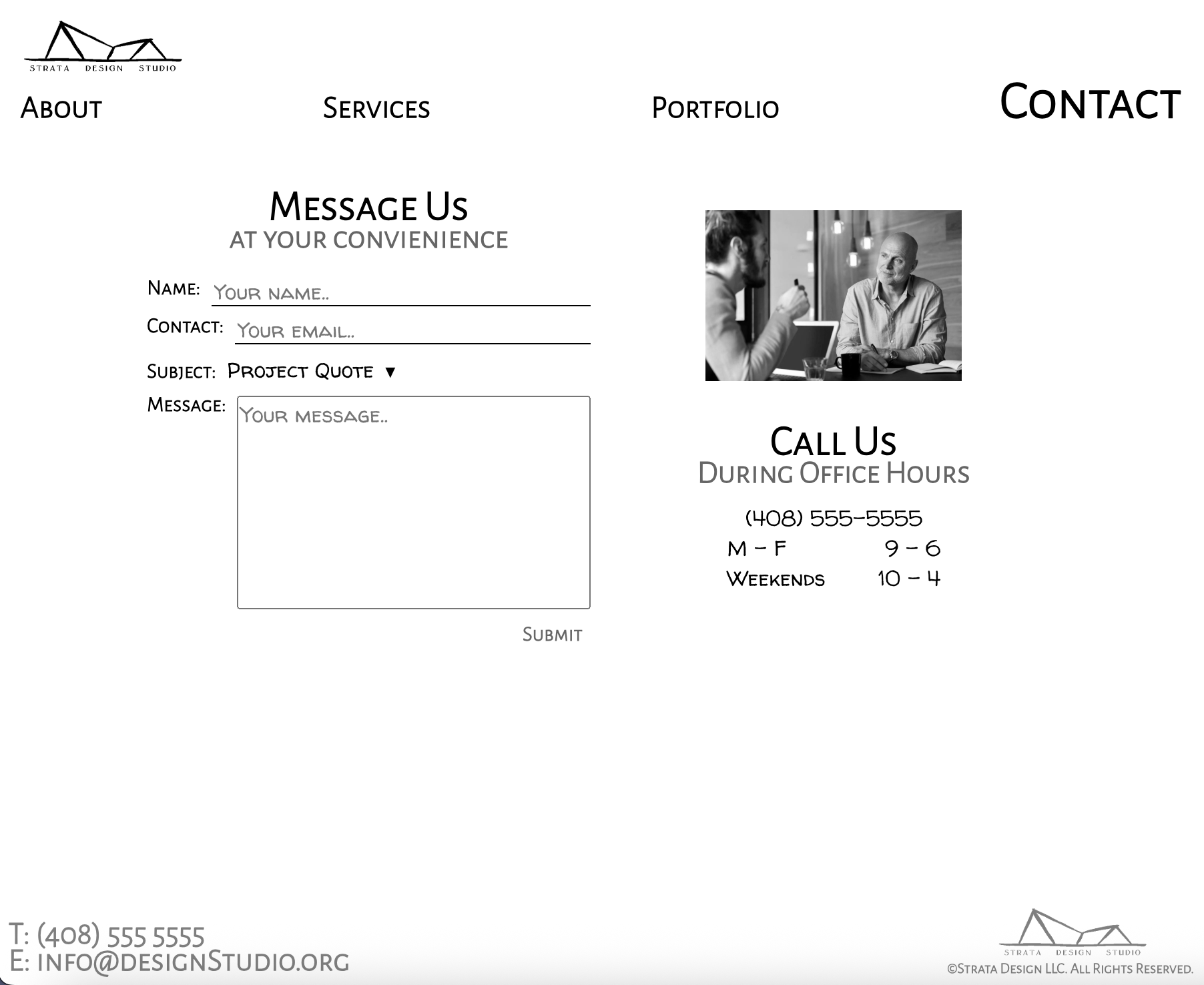 contact page